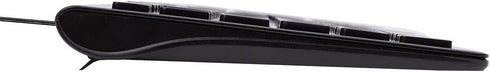 Monoprice Low-Profile Silent Keyboard, Spill-Resistant Membrane with Water-Resistant Coating, 10 Million Keystrokes -