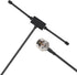 DORHEA 3 FM Dipole Antenna Adhesive Mount with Connector Adapters for TV Radio Home Stereo Receiver Indoor Music System