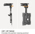 Mount Plus CM322 Flip Down TV and Monitor Roof Ceiling Mount, Fits 19 to 43 Inch Flat Screen, Height Adjustable, VESA