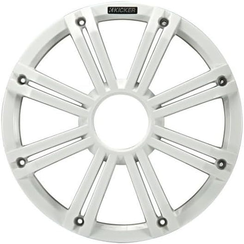 Kicker KMG10 10-Inch Grille for KM10 and KMF10 Subwoofer, LED, White