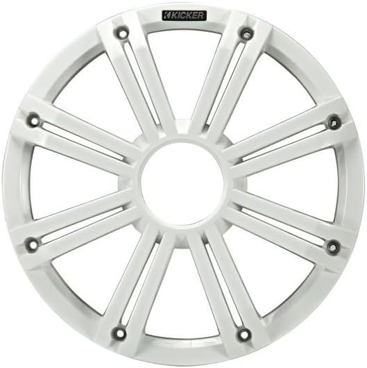 Kicker KMG10 10-Inch Grille for KM10 and KMF10 Subwoofer, LED, White