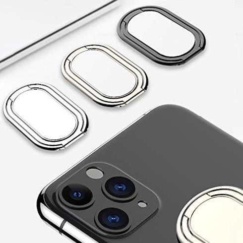 Phone Ring Holder Finger Kickstand, Foldable Cellphone Stand 360° Rotation Metal Ring Grip for Magnetic Mount