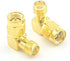 5pcs SMA Male to Female Right Angle 90-Degree Adapter, Gold Plated Contacts Pack of 5