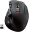 ELECOM EX-G Trackball Mouse, 2.4GHz USB Wireless, Ergonomic Design, 6 Programmable Buttons for Laptop PC