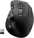 ELECOM EX-G Trackball Mouse, 2.4GHz USB Wireless, Ergonomic Design, 6 Programmable Buttons for Laptop PC