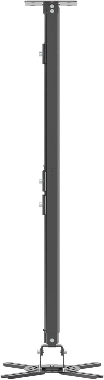 suptek Projector Ceiling Mount Bracket, Adjustable Height 30.7-49.21inch for LCD/DLP Projectors, Black