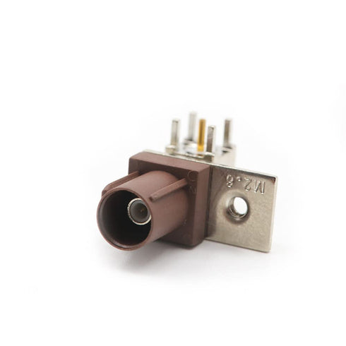 RF Coaxial Cable Connector, Fakra Video Connector F Male Right Angle RG316