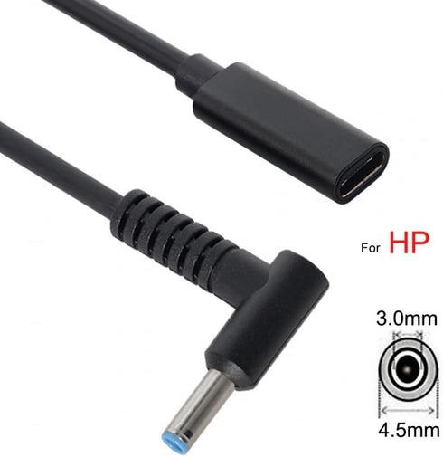 chenyang CY USB C to DC 20V 4.5 * 3.0mm PD 65W Charge Cable for HP Laptop