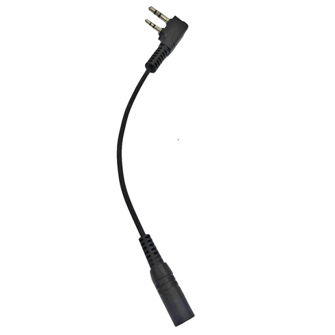 2 Pin K1 Plug to 3.5mm Female Headset Walkie Talkie Earpiece Adapter for Baofeng Retevis Radios