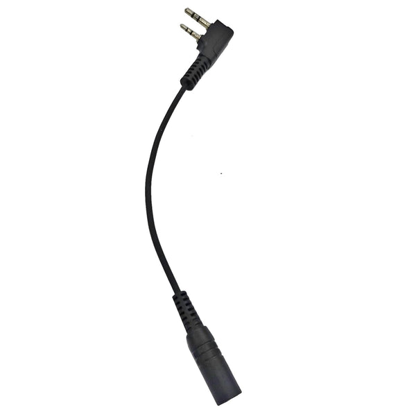 2 Pin K1 Plug to 3.5mm Female Headset Walkie Talkie Earpiece Adapter for Baofeng Retevis Radios