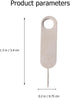 MALUGOGO 100pcs Set Universal Sim Pin Ejector Tool Stainless Steel Mobile Phone Sim Tray Removal Needle for Smartphones
