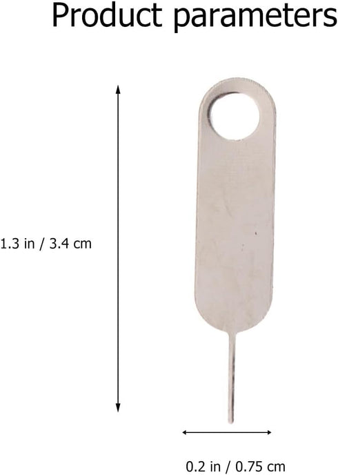 100pcs Set Operitacx Universal Sim Card Tray Eject Pin Tool for Smartphones Mobile Phone Sim Tray Remover Hard Steel