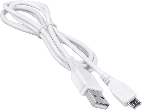 J-ZMQER 5ft S-100 White Micro USB Power Charging Cord Cable Lead Compatible with Sound Oasis White Noise Machine