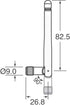 TREADALT-TEC 2X 2.4GHz 5GHz 5.8GHz 8dBi Dual Band WiFi SMA Male (pin in Center) Antenna for Wireless Video Security IP