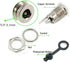 5.5 x 2.1 MM 10A DC Power Jack Cord Socket Threaded Female Mount Connector Adapter with Waterproof Cover