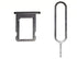HYY SIM Card Tray + Ejector Pin Replacement for iPad Pro 11(Gray)