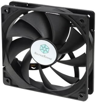 Silverstone Tek 120mm Computer Case Fan, High Airflow, Less Noise, 9-Bladed Design, Clear FN121-P