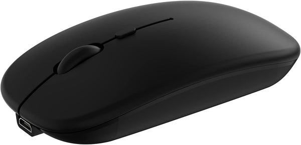Wireless Bluetooth Mouse for iPad, iPhone, MacBook, Android, Dual-Mode Rechargeable Mice for Windows Laptop PC