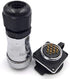 WS28 28MM 5Pin~26Pin Panel Mount Waterproof Aviation Connector IP68 Cable Connector Plug Socket (12Pin, Plug(male)&Socket(female))