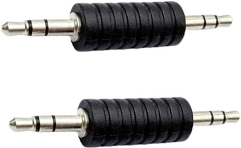 6 Pack 3.5mm Jack to 3.5mm Audio Male Adapter Connectors