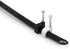 THE CIMPLE CO Single Coaxial Cable Clips, Cat6 Electrical Wire Clip, 1/4 in (6 mm) Nail Clip, White (50 Pieces)