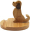Cell Phone Tablet Wooden Stand Dock Holder, Non-Slip Organizer Charger Station for Desk, Room, Office, Kitchen (Dog)