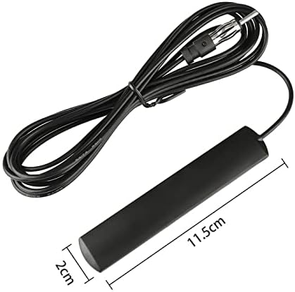 Car Antenna, Universal AM/FM Radio Antenna, 5M/16ft, Black, Compatible with Car Stereo Receiver, Marine Boat Radio
