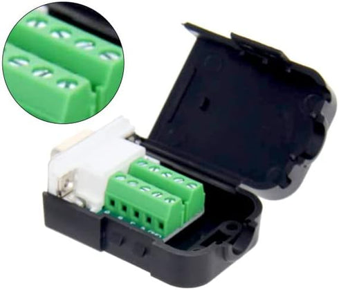 Fielect D-sub DB9 Breakout Board Connector with Case, 9 Pin Female Port Adapter