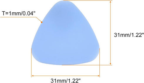 MECCANIXITY Phone Pry Opening Tools Plastic 50pcs Light Blue 1mm Thick for Mobile Phone PC Tablet Laptop LCD Screen Repair, Guitar Picks