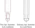 The Friendly Swede 3pcs High Precision Stylus Pens for Touch Screens, 5.5" with Replaceable Thin-Tip, Lanyards &