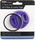 Vivitar 55mm UV Filter and Snap-On Lens Cap, Purple