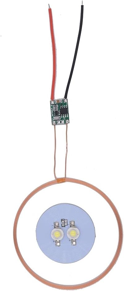 Taidacent 70mm 5V Input Long Distance Wireless LED Coil Inductive Coil Desk Lamp Wireless Charging Module