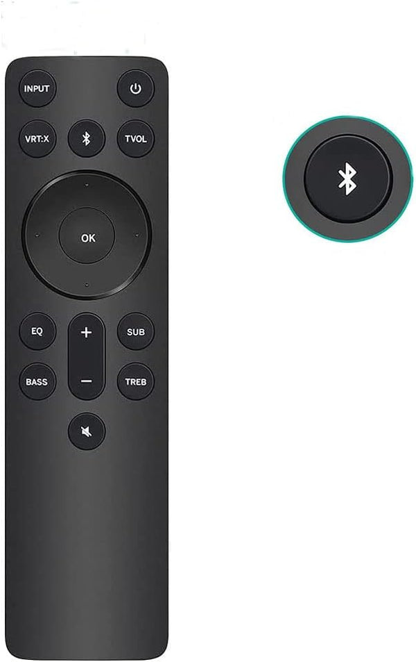 New Bluetooth Replacement Remote for Vizio 2.1 5.1 Home Theater Sound Bar, M, V, P-Series Audio Sound System
