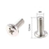 bnafes 55Pcs M4x12mm VESA Computer TV LCD Monitor Stand Bracket Mounting Screw