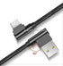 3 Pack 10FT 90 Degree Right Angle Braided USB-C to USB-A Fast Charging Cable for Samsung Galaxy S23 S22 S21 S20 Ultra
