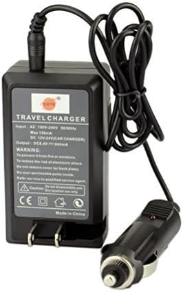 DSTE Replacement for 2X DMW-BLF19 DMW-BLF19E DMW-BLF19PP + DC141 Travel and Car Charger Adapter for Panasonic Lumix