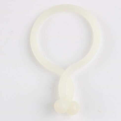 uxcell U Shape Save Place Twist Lock Cable Wire Ties, 100 Pcs Beige, 24mm Dia (Pack of 100)