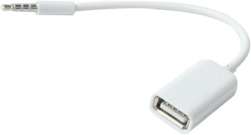 3.5mm Male AUX Audio Plug Jack to USB 2.0 Female Converter Cable