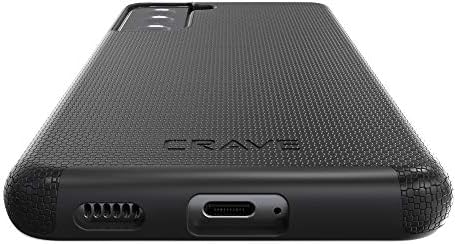 Crave Dual Guard Case for Samsung Galaxy S21, Shockproof Protection Dual Layer - Black (S21 5G, 6.2 inch)