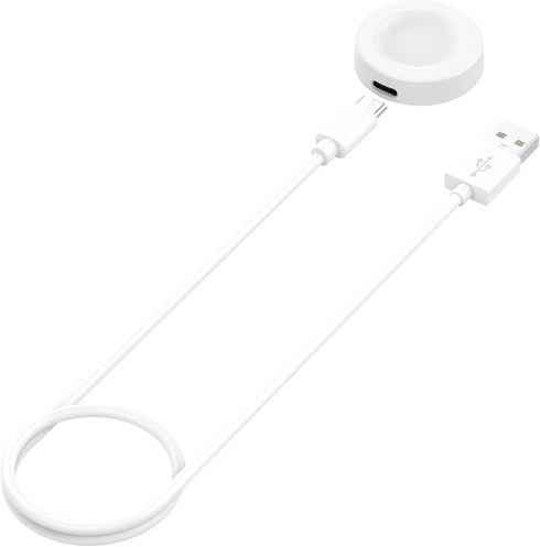 ECSEM Replacement Charger for Huawei Watch GT 2 Pro/Watch D, 100cm USB Charging Stand Cable Dock Station (White)