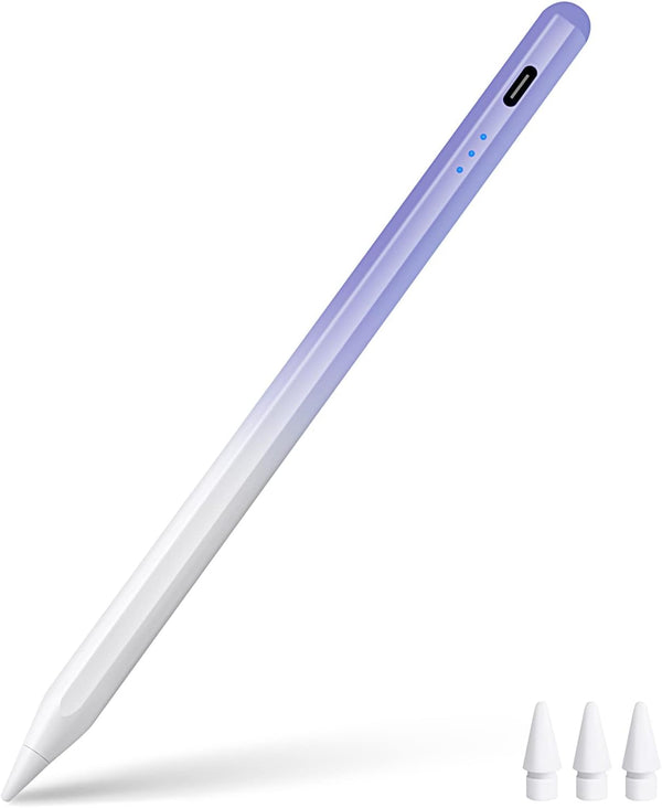 Stylus Pen for iPad 2018-2023 - Magnetic iPad Pen with Tilt Sensor & Palm Rejection - Compatible with iPad 6-10