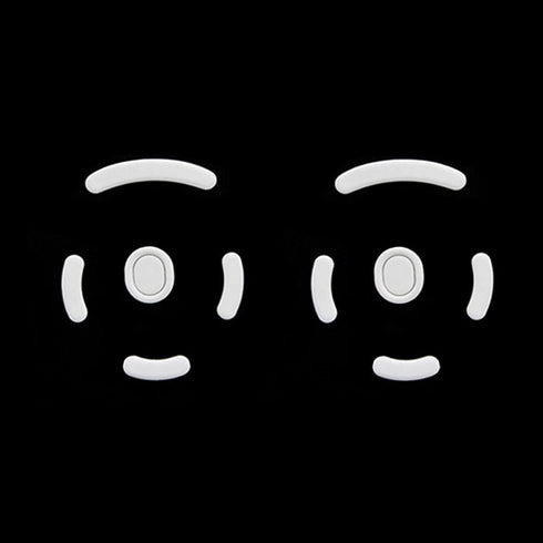 2 Sets Fast 5.1 Rounded Curved Edges Mouse Feet Skates for Logitech G Pro Superlight Wireless Gaming Mouse Replacement