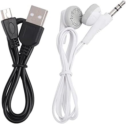 GOWENIC Mp3 1.8Inch Mp3 Mp3 3.5Mm Portable Player, Lcd Screen Mini Digital Music Player Metal Mini Clip Support Memory