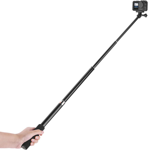 Kaeltsyn 3 Extendable Cameras Extension Rod Foldable Sports Cameras Selfie Stick for Pocket Vlog Accessories Stick