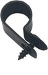 Cable Clamp R-Type Wire Clip 1/2" Nylon Screw Mounting Fastener Clips with Screws for Wire Management - 50 Pcs Cable
