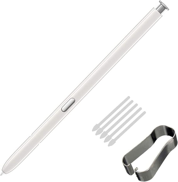 Note 10 Plus Pen Stylus, Replacement S Pen with Tips Tweezer Compatible with Samsung Galaxy Note 10+ Note 10 5G (White)