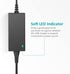 45W Universal DC Power Supply, 15V 13.5V 12V 9V 7.5V 6V 5V Switching AC Adapter for LED Strip Lights, Baby Monitors
