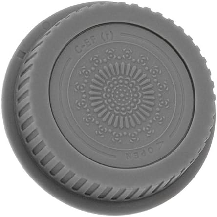 Fotodiox Designer Lens Rear Cap (Gray) Compatible with Canon EOS EF and EF-S Lenses
