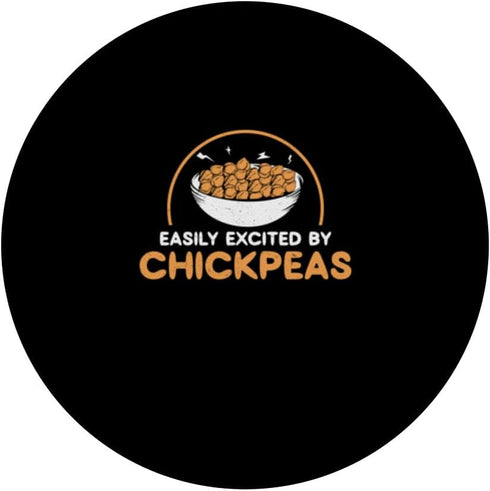 Purely Chickpea Pulse Easily Excited By Cool Chickpeas Chickpea Farming Enthusiast PopSockets Standard PopGrip