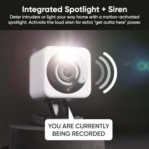 WYZE Cam v4, 2K HD Wi-Fi Smart Home Security Camera, Indoor/Outdoor, Pet/Baby Monitor, Enhanced Color Night Vision